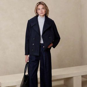 Banana Republic Classic Peacoat in Navy Size XXS